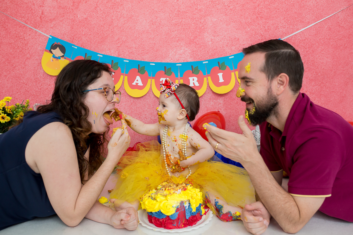 E quando a gente termina o acompanhamento de uma fofura como a Beatriz? E ainda por cima com um smash-the-cake delicioso? 