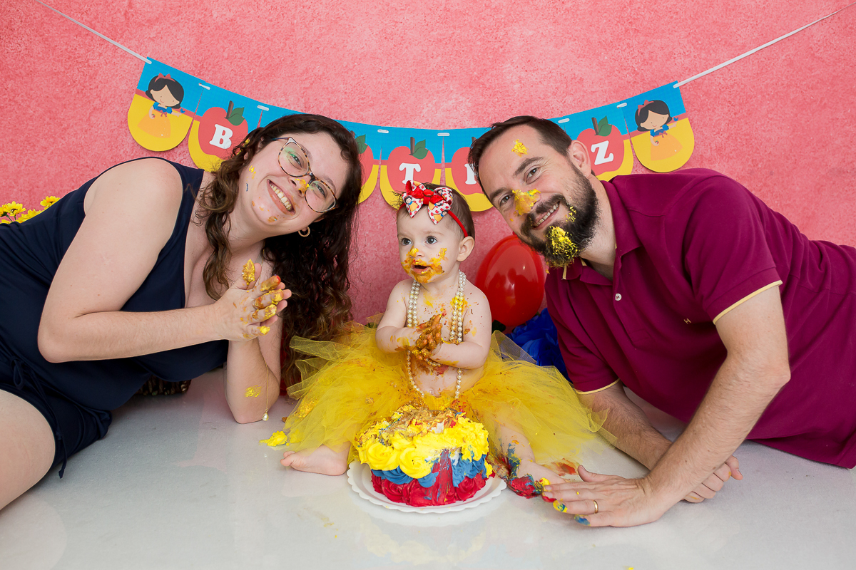 E quando a gente termina o acompanhamento de uma fofura como a Beatriz? E ainda por cima com um smash-the-cake delicioso? 