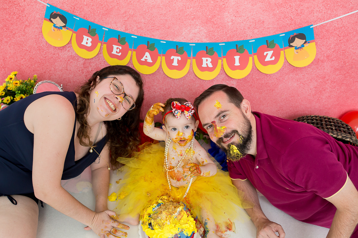 E quando a gente termina o acompanhamento de uma fofura como a Beatriz? E ainda por cima com um smash-the-cake delicioso? 