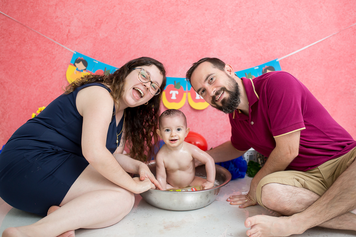 E quando a gente termina o acompanhamento de uma fofura como a Beatriz? E ainda por cima com um smash-the-cake delicioso? 