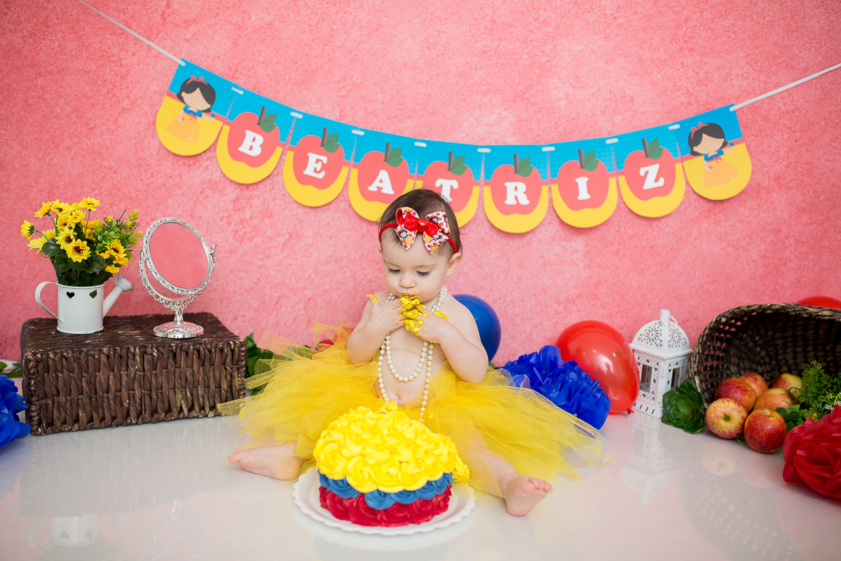 E quando a gente termina o acompanhamento de uma fofura como a Beatriz? E ainda por cima com um smash-the-cake delicioso? 