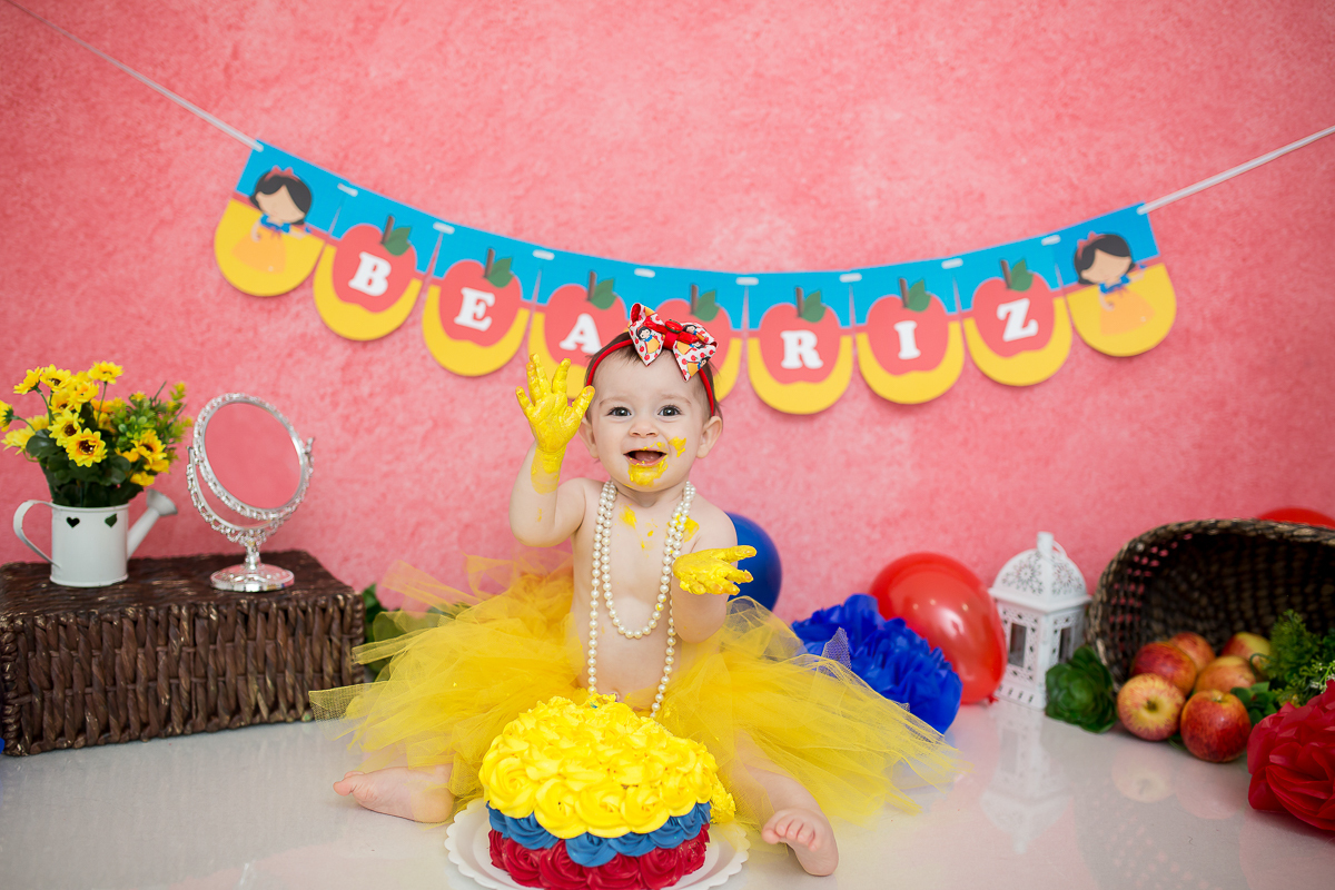 E quando a gente termina o acompanhamento de uma fofura como a Beatriz? E ainda por cima com um smash-the-cake delicioso? 