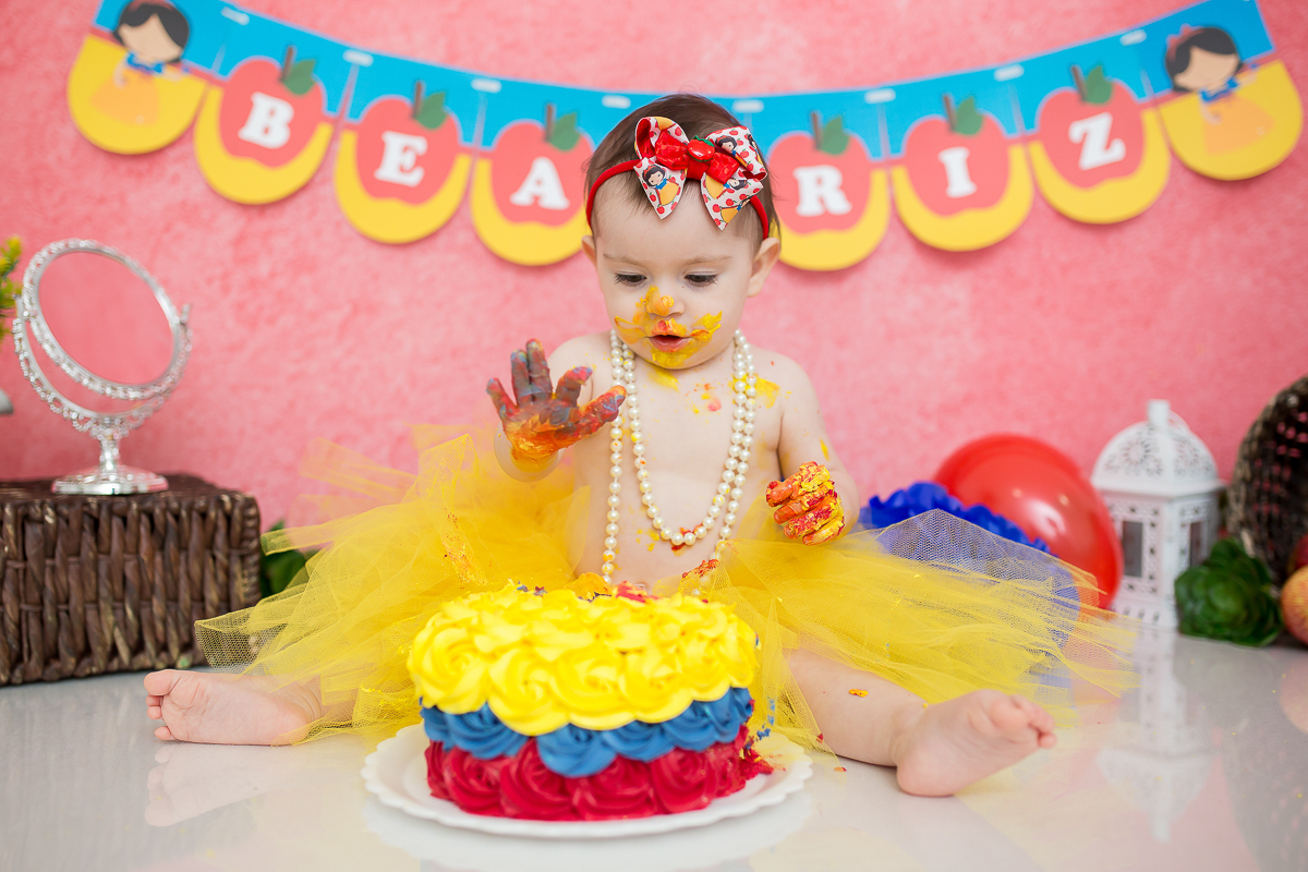 E quando a gente termina o acompanhamento de uma fofura como a Beatriz? E ainda por cima com um smash-the-cake delicioso? 