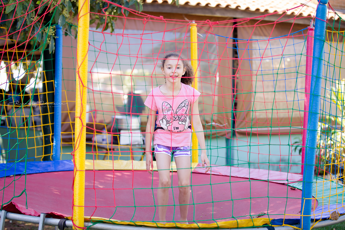 A cama elástica faz sucesso