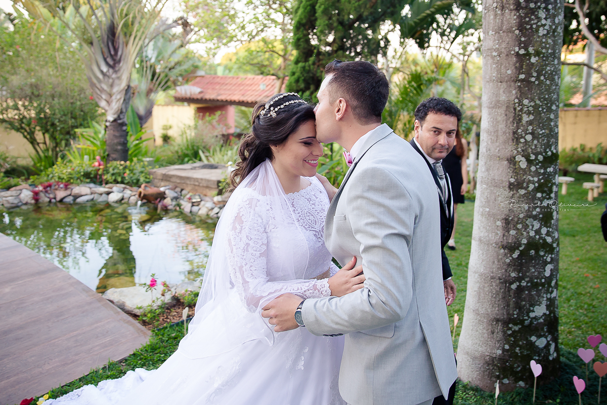 Noivo encontrou com a noiva