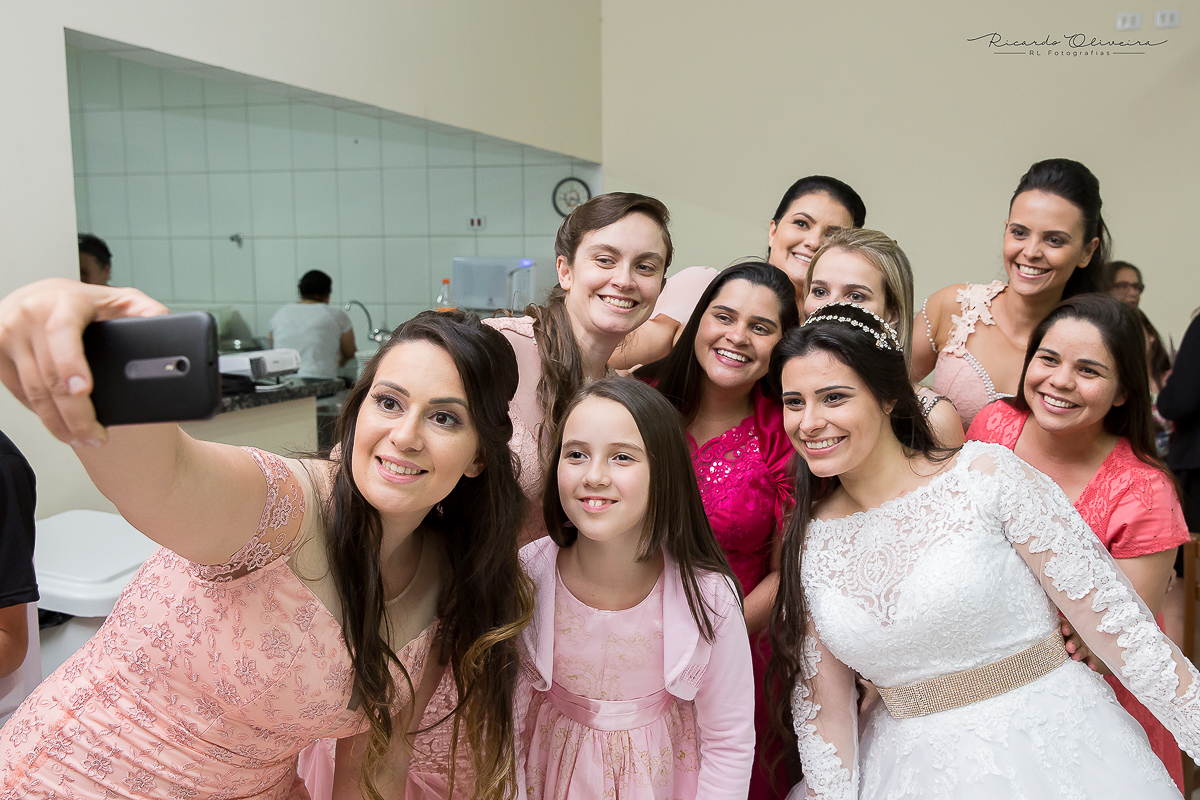 Selfie com a noiva