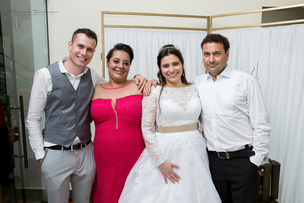 Noiva e os pais