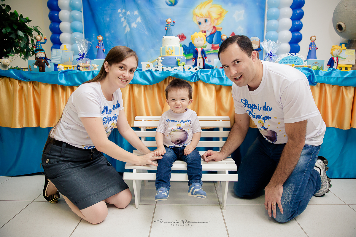 Papai e mamãe só alegria com o Gabriel
