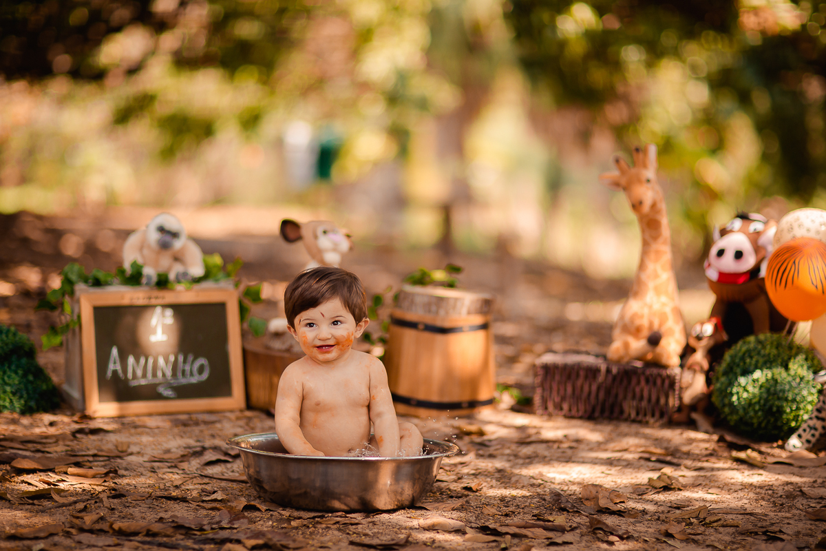 O primeiro aninho do Erick chegou!
E a hora de fazer essa sessão maravilhosa para comemorar também!
O smash the cake é uma delicia...o tema escolhido pelo papai e mamãe foi rei leão e o resultado foi encantador, uma lembrança linda dessa bagunça deliciosa