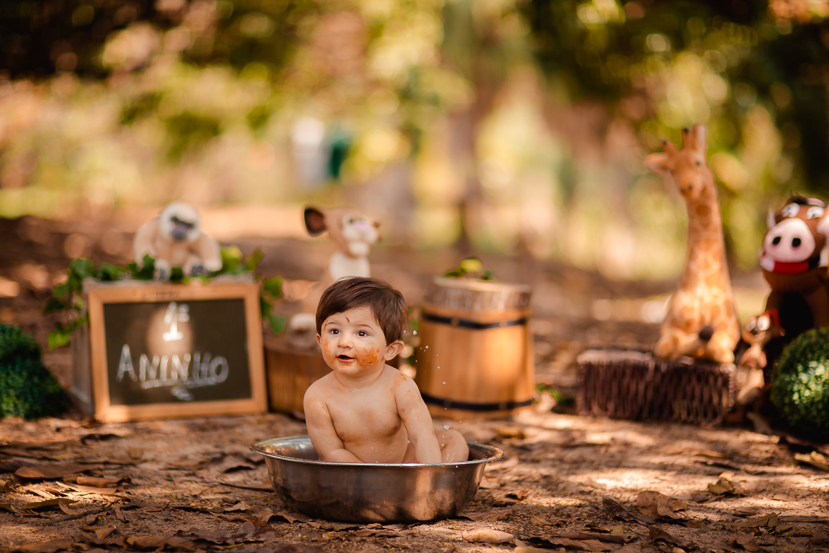 O primeiro aninho do Erick chegou!
E a hora de fazer essa sessão maravilhosa para comemorar também!
O smash the cake é uma delicia...o tema escolhido pelo papai e mamãe foi rei leão e o resultado foi encantador, uma lembrança linda dessa bagunça deliciosa