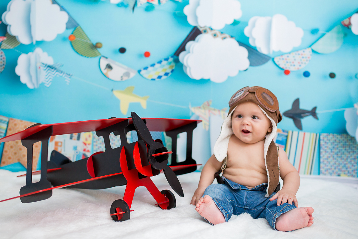 6 meses do aviador mais fofooo!! <3 