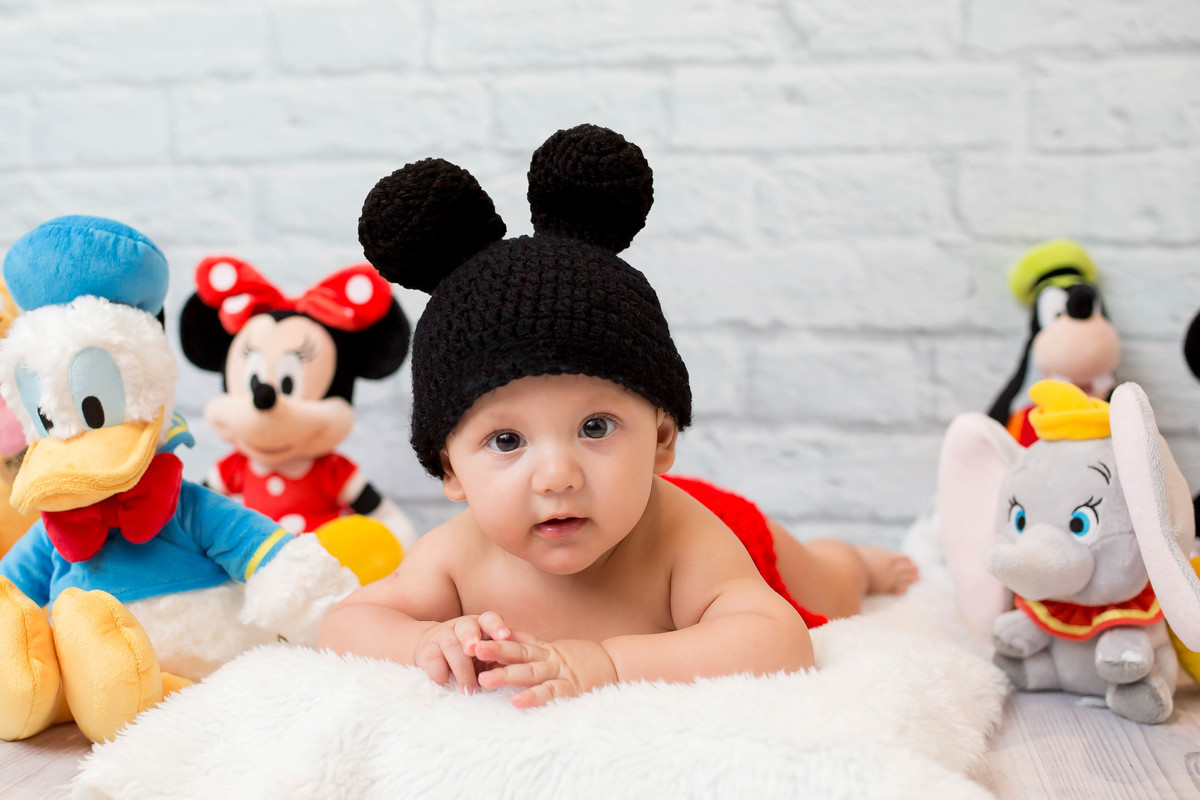 Gabriel 4 meses. mickey super fofo 