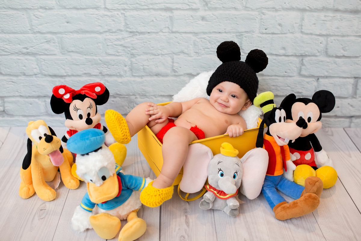 Gabriel 4 meses. mickey super fofo 
