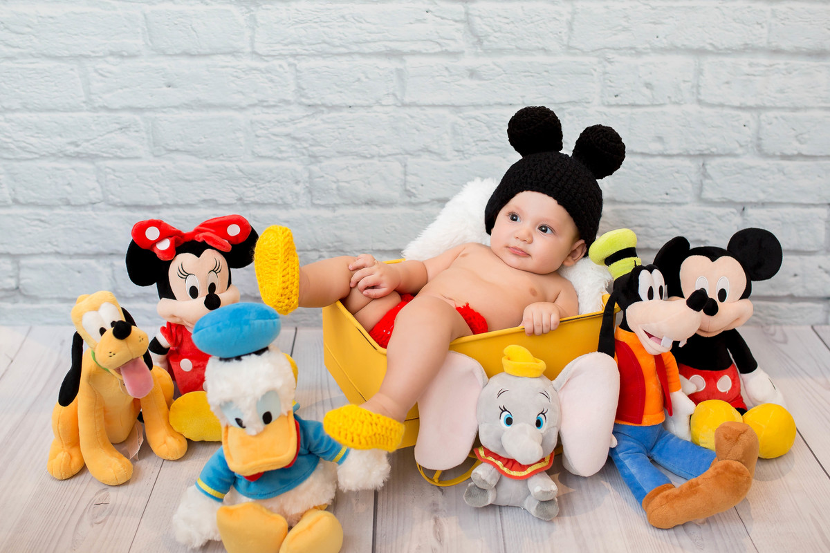 Gabriel 4 meses. mickey super fofo 