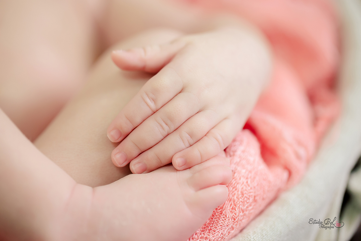 Detalhes das mãos da Melissa