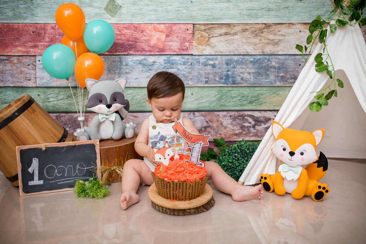 Piscamos e um ano se passou.... e é claro que não podia deixar de registrar o Smash Smash the Cake do pequeno Théo 