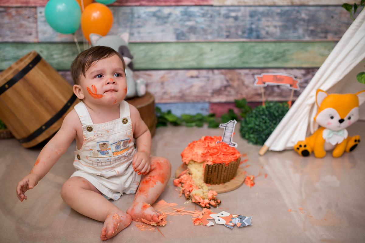 Piscamos e um ano se passou.... e é claro que não podia deixar de registrar o Smash Smash the Cake do pequeno Théo 