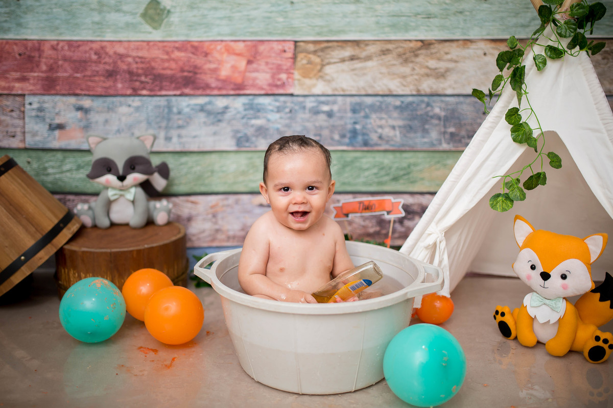 Piscamos e um ano se passou.... e é claro que não podia deixar de registrar o Smash Smash the Cake do pequeno Théo 