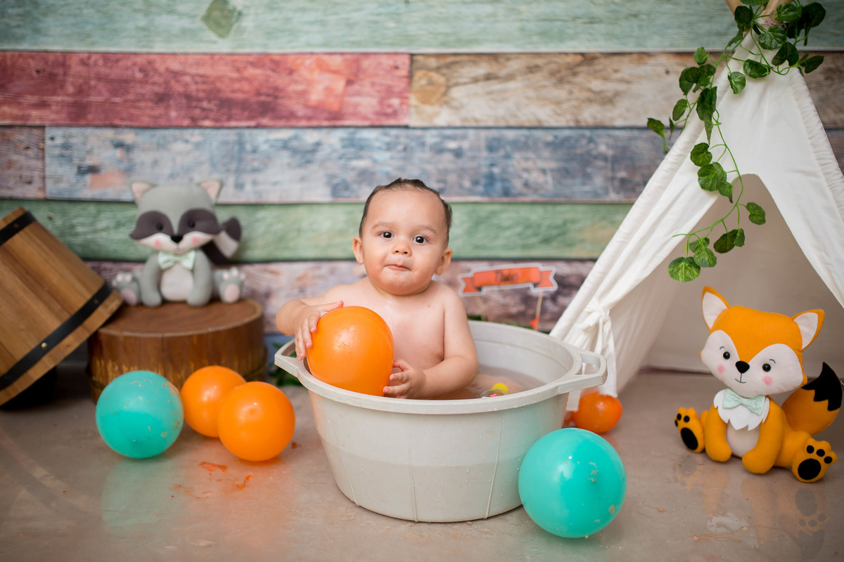 Piscamos e um ano se passou.... e é claro que não podia deixar de registrar o Smash Smash the Cake do pequeno Théo 