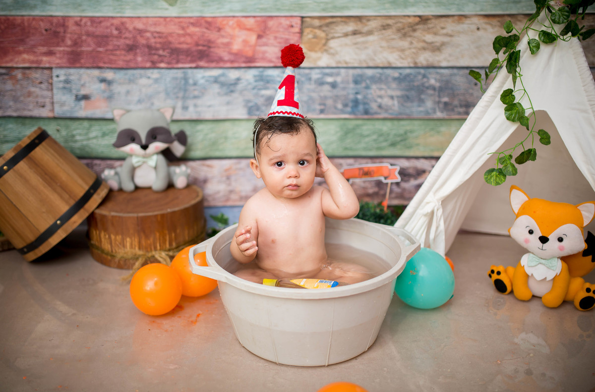 Piscamos e um ano se passou.... e é claro que não podia deixar de registrar o Smash Smash the Cake do pequeno Théo 