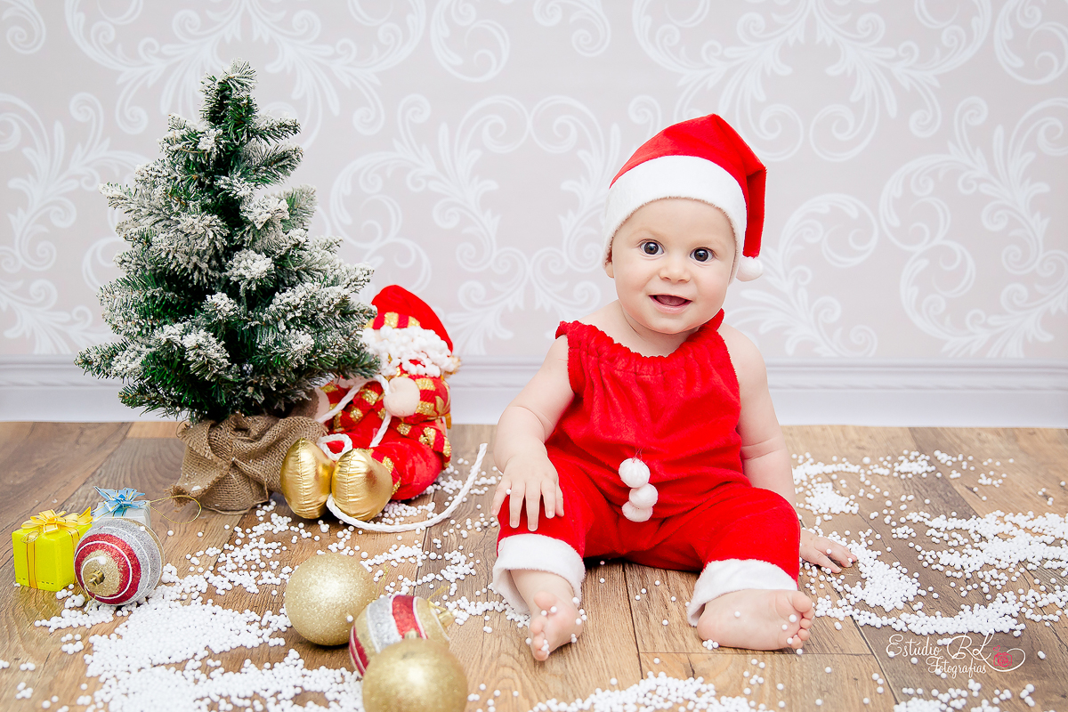 Miguel de papai noel, ficou muito lindo