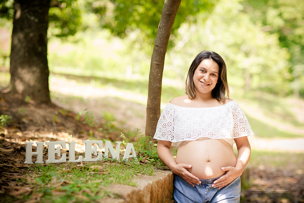 Ensaio gestante, a espera por Helena