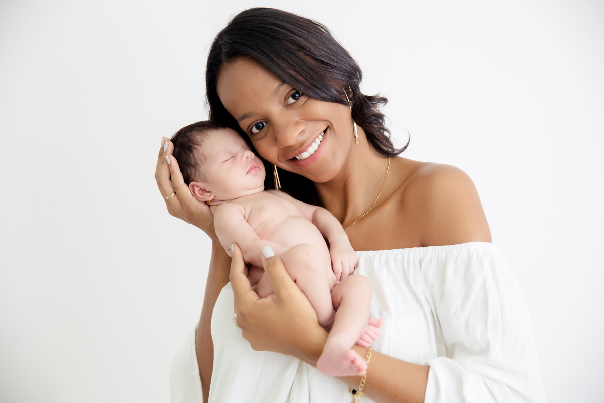 Mamãe com Ana de 12 dias