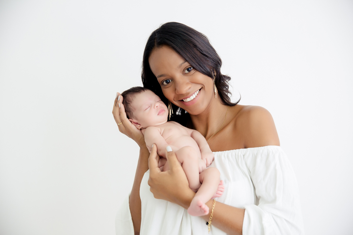 Mamãe com Ana de 12 dias