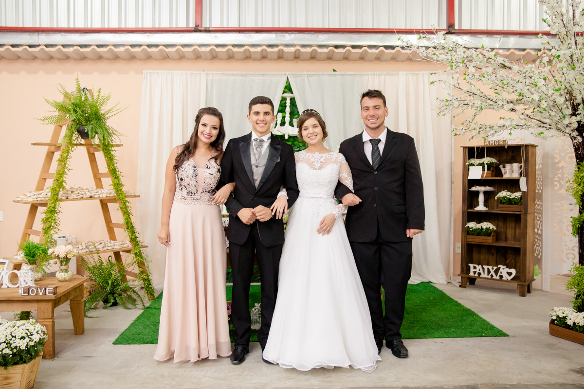 Fotos com os padrinhos