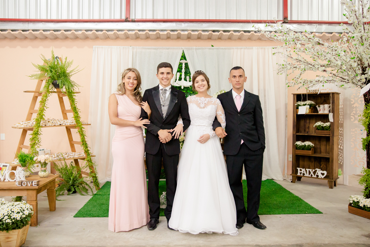 Fotos com os padrinhos