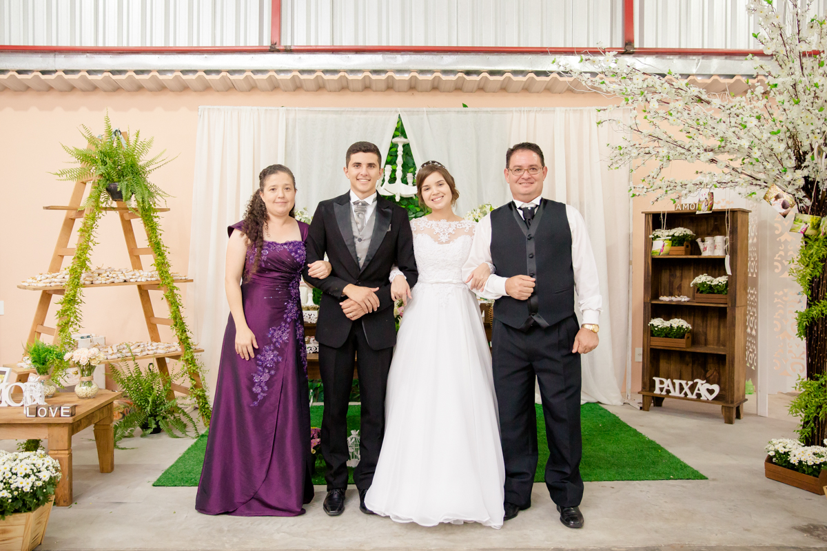 Fotos com os padrinhos