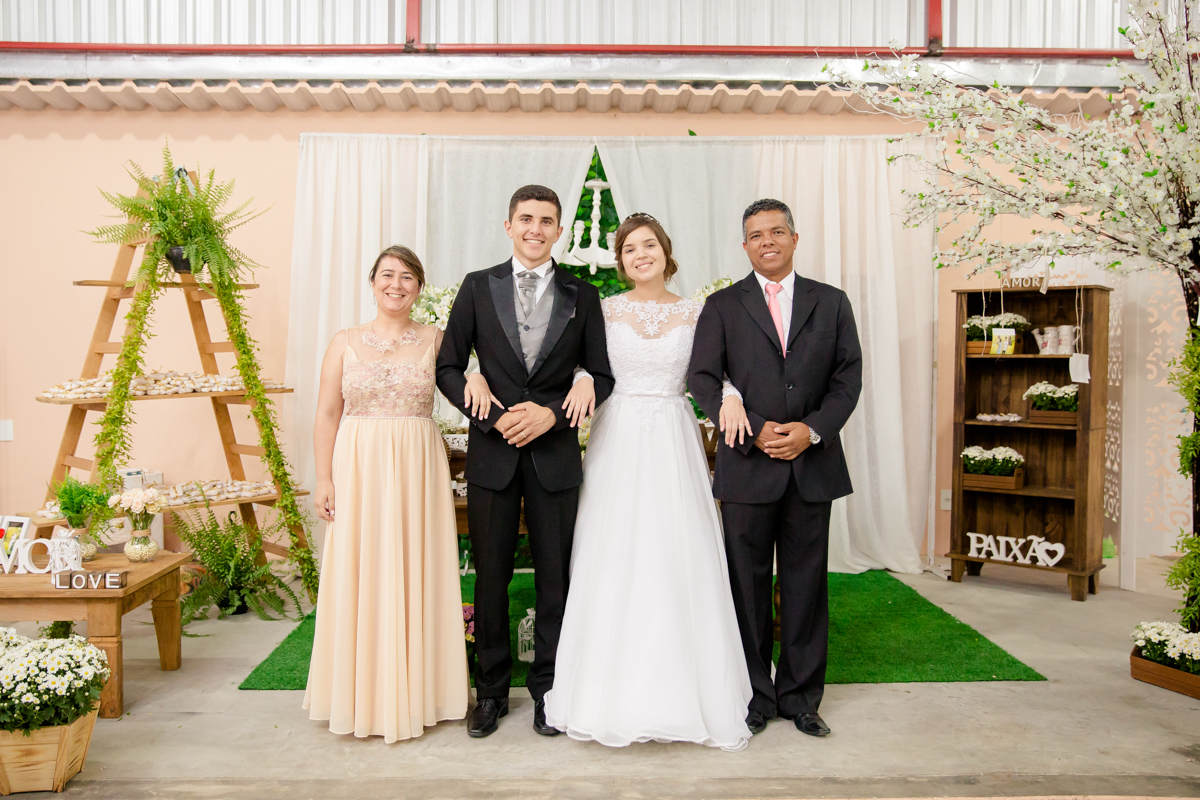 Fotos com os padrinhos