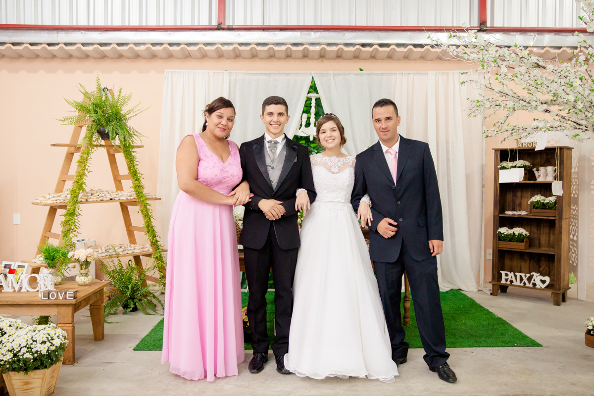 Fotos com os padrinhos