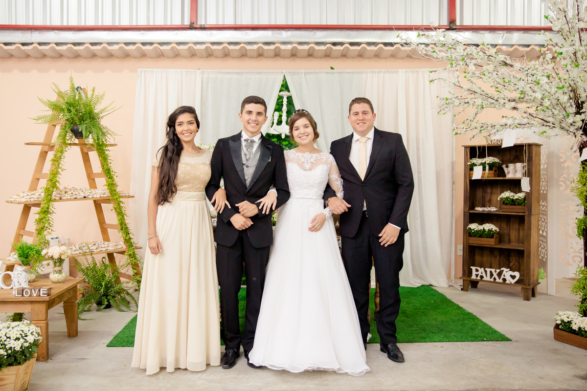 Fotos com os padrinhos