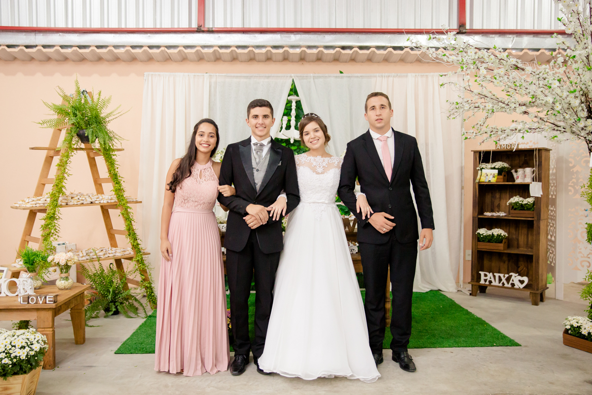 Fotos com os padrinhos