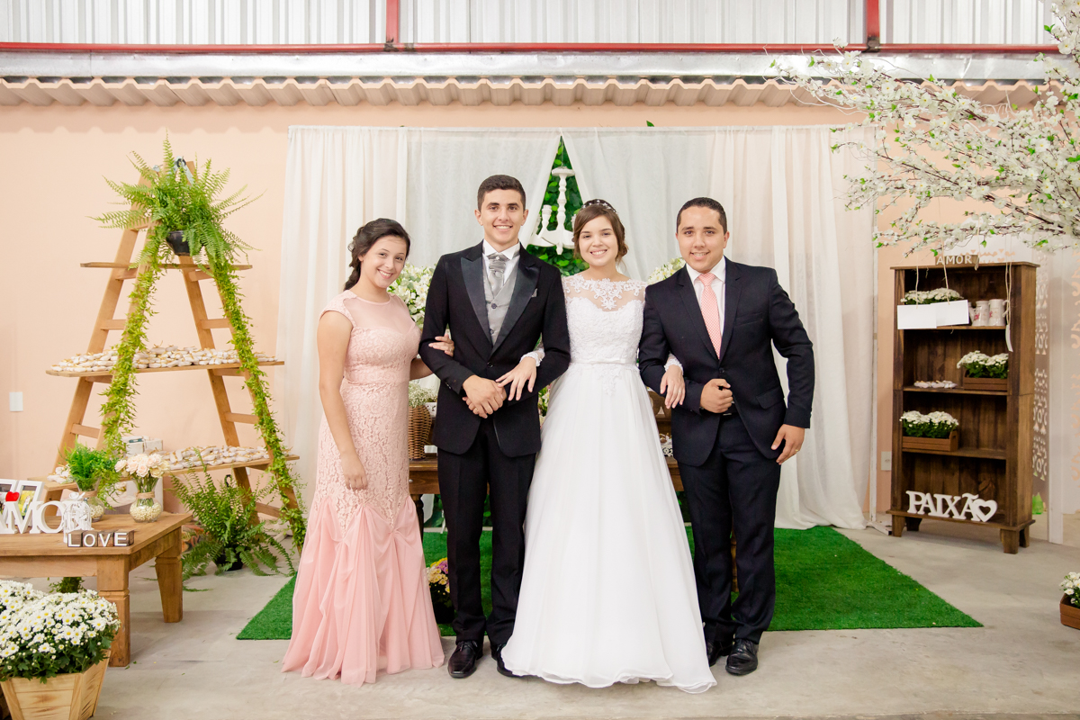 Fotos com os padrinhos