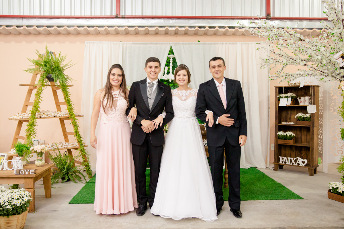 Fotos com os padrinhos