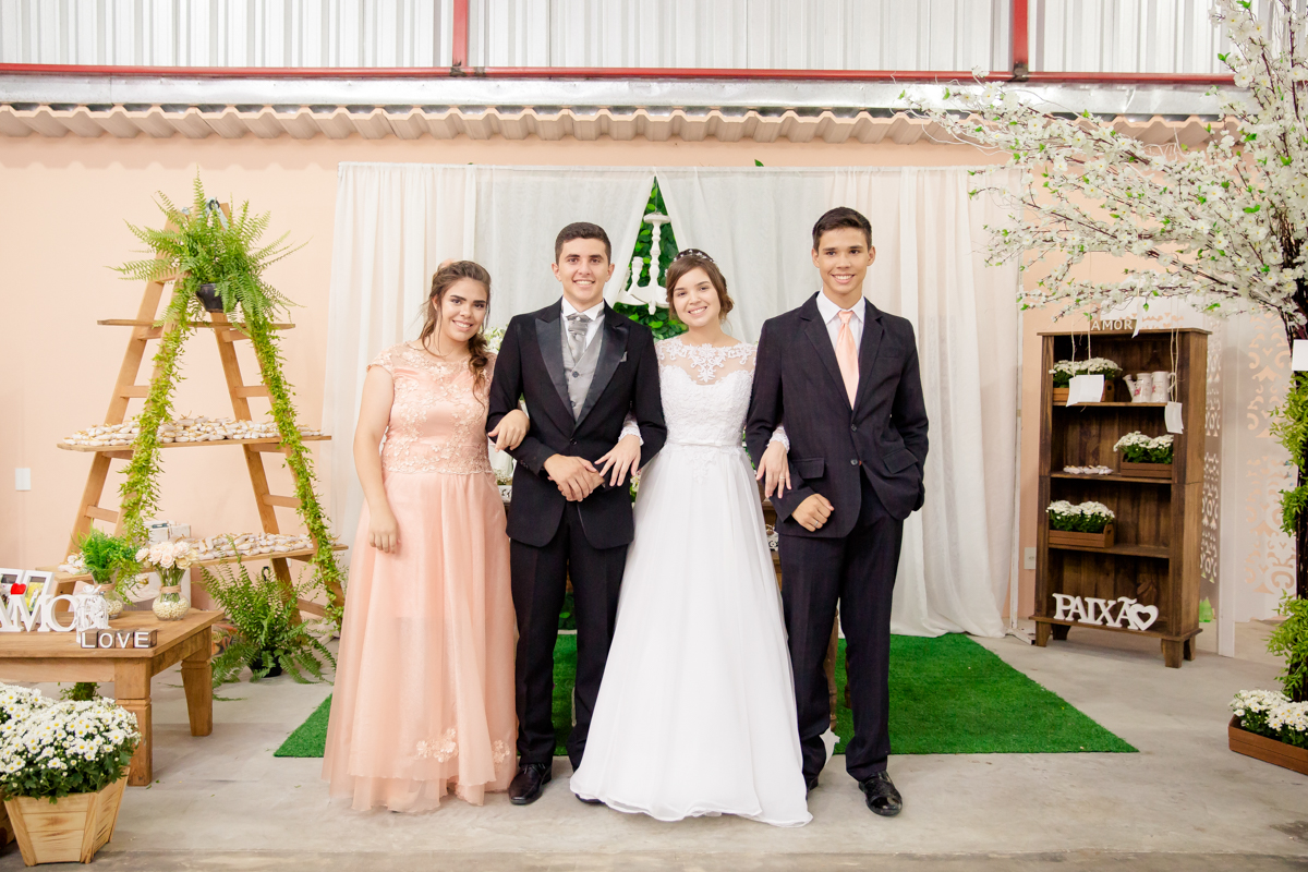 Fotos com os padrinhos