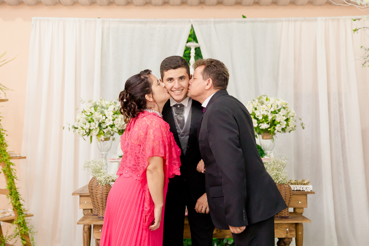 Fotos com os padrinhos