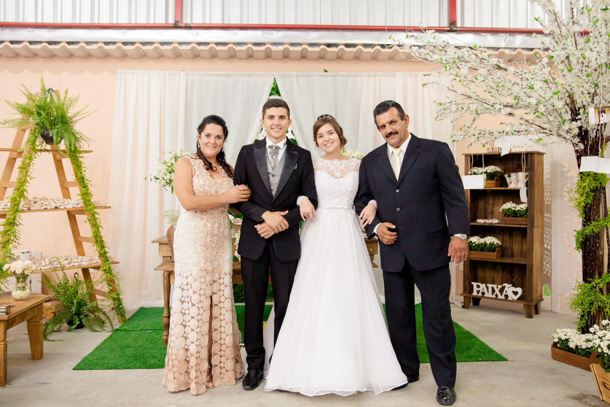 Fotos com os padrinhos