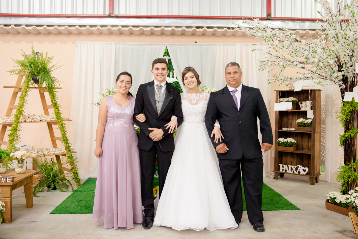 Fotos com os padrinhos