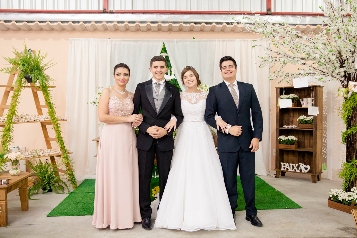 Fotos com os padrinhos