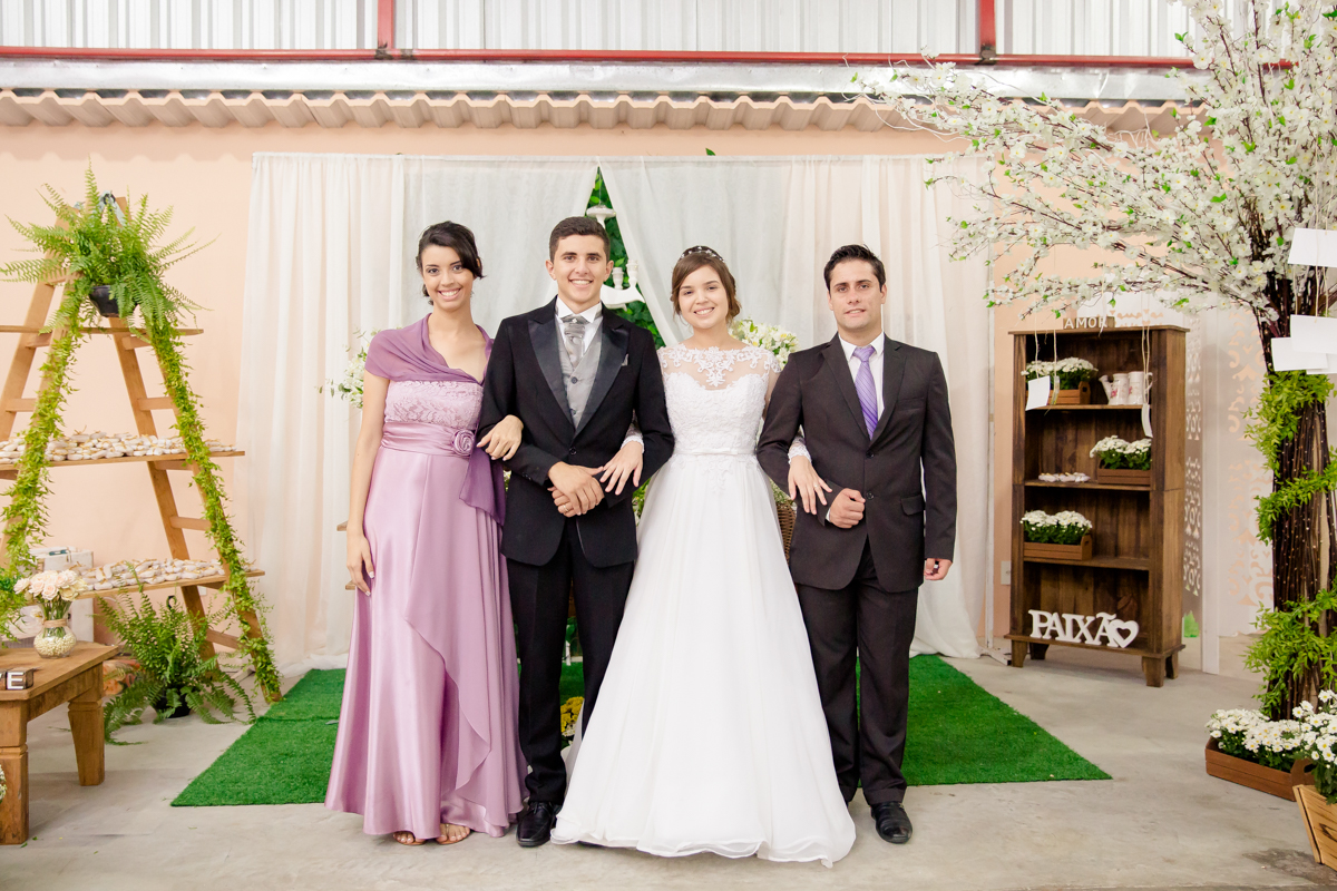 Fotos com os padrinhos