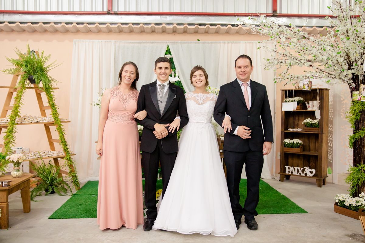 Fotos com os padrinhos