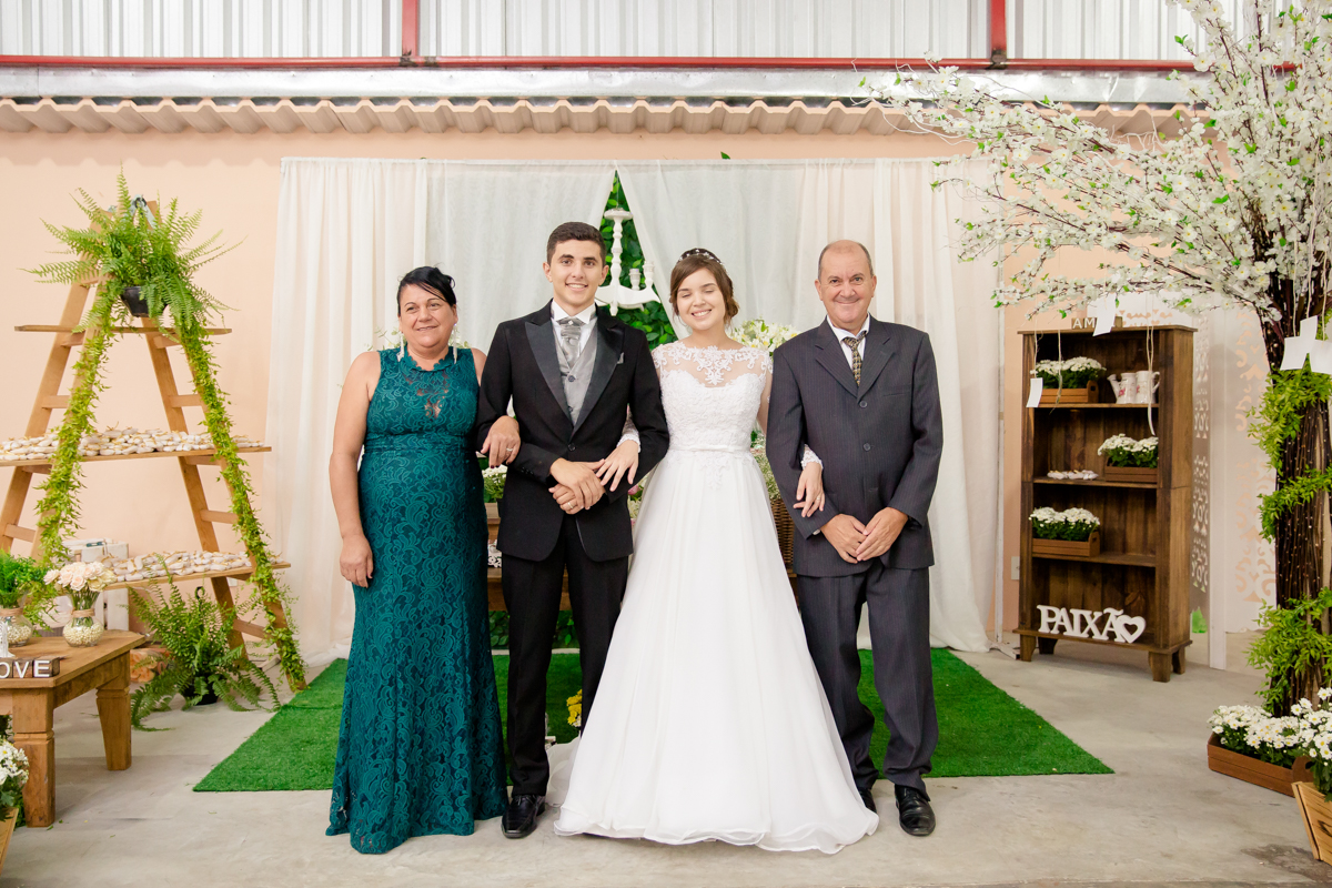 Fotos com os padrinhos