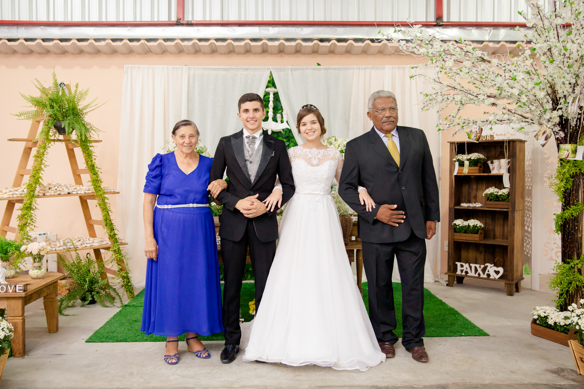 Fotos com os padrinhos