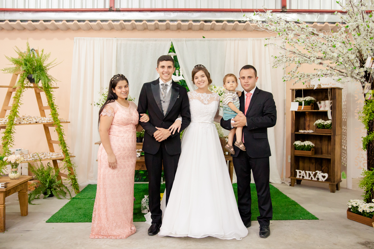 Fotos com os padrinhos