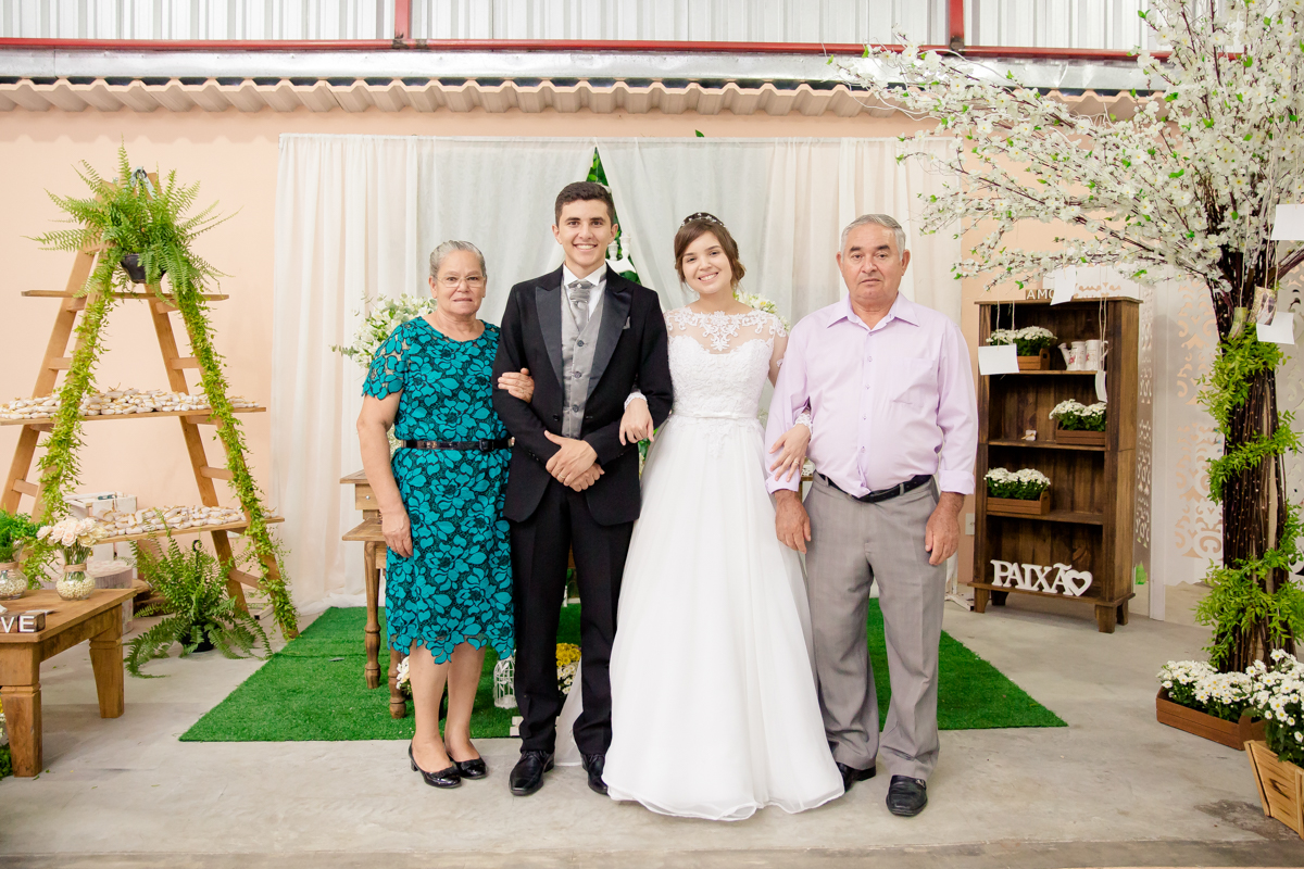 Fotos com os padrinhos