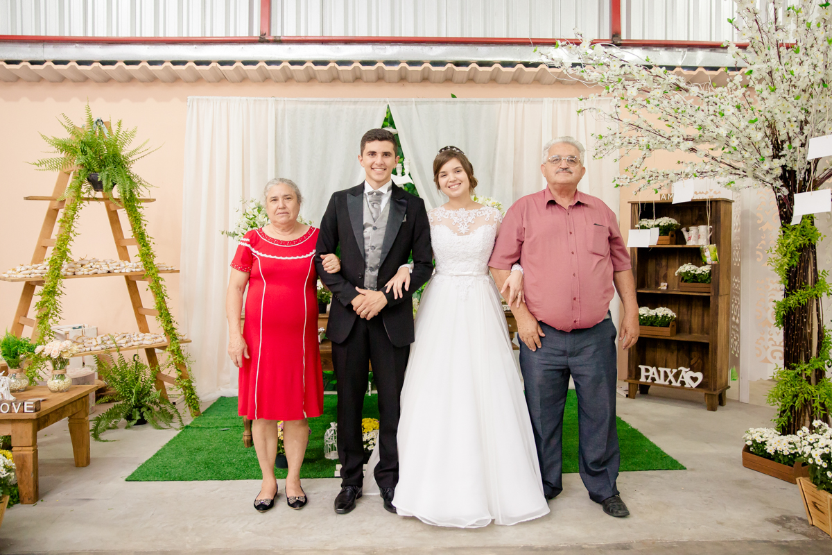 Fotos com os padrinhos