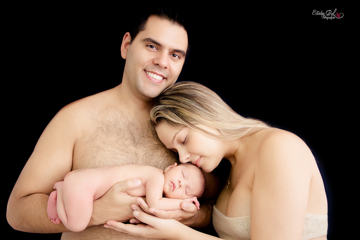 Papai e mamãe com Helena ficou top